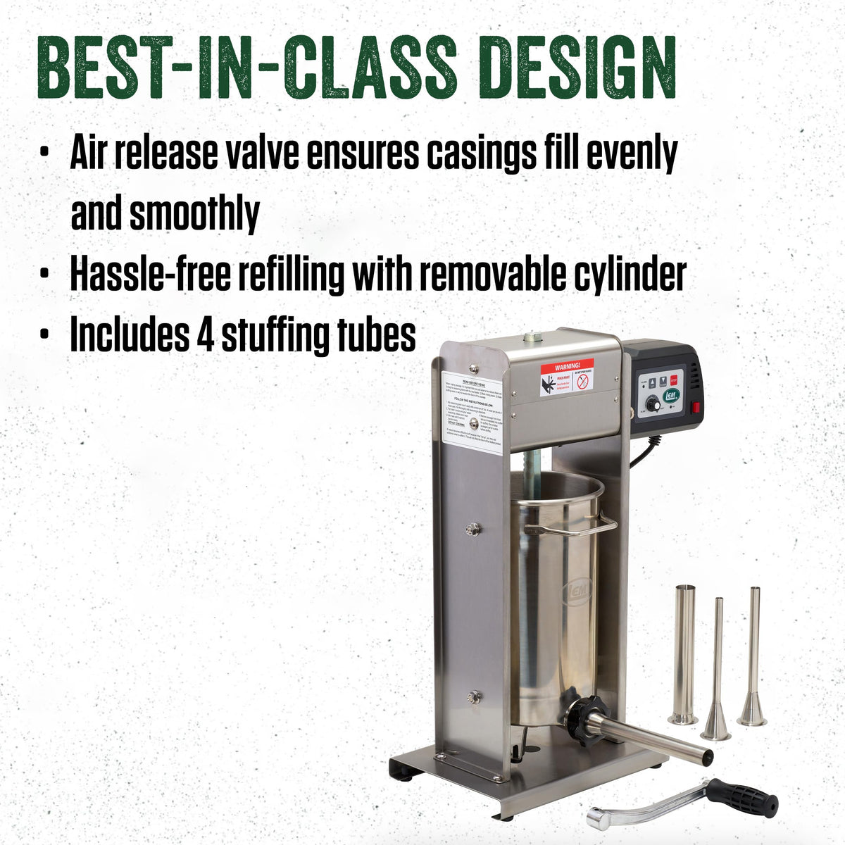 20 lb Stainless Steel Motorized Sausage Stuffer H65704