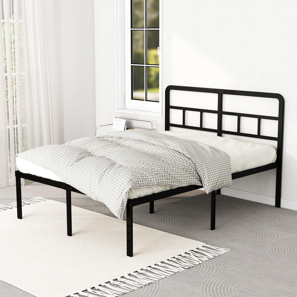 18 Inch Metal Queen Bed Frame with Headboard F96767