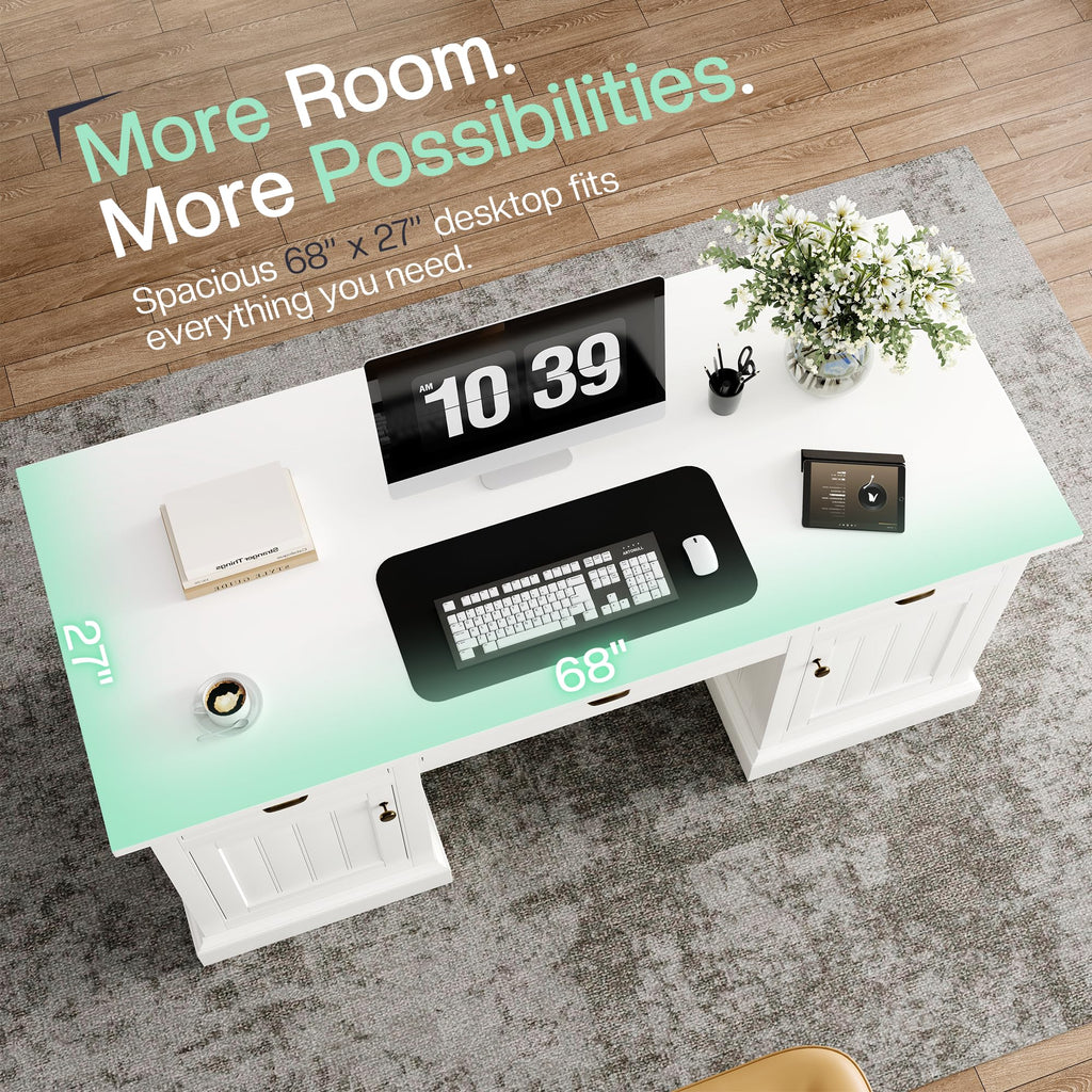 68" Executive Desk Y9867