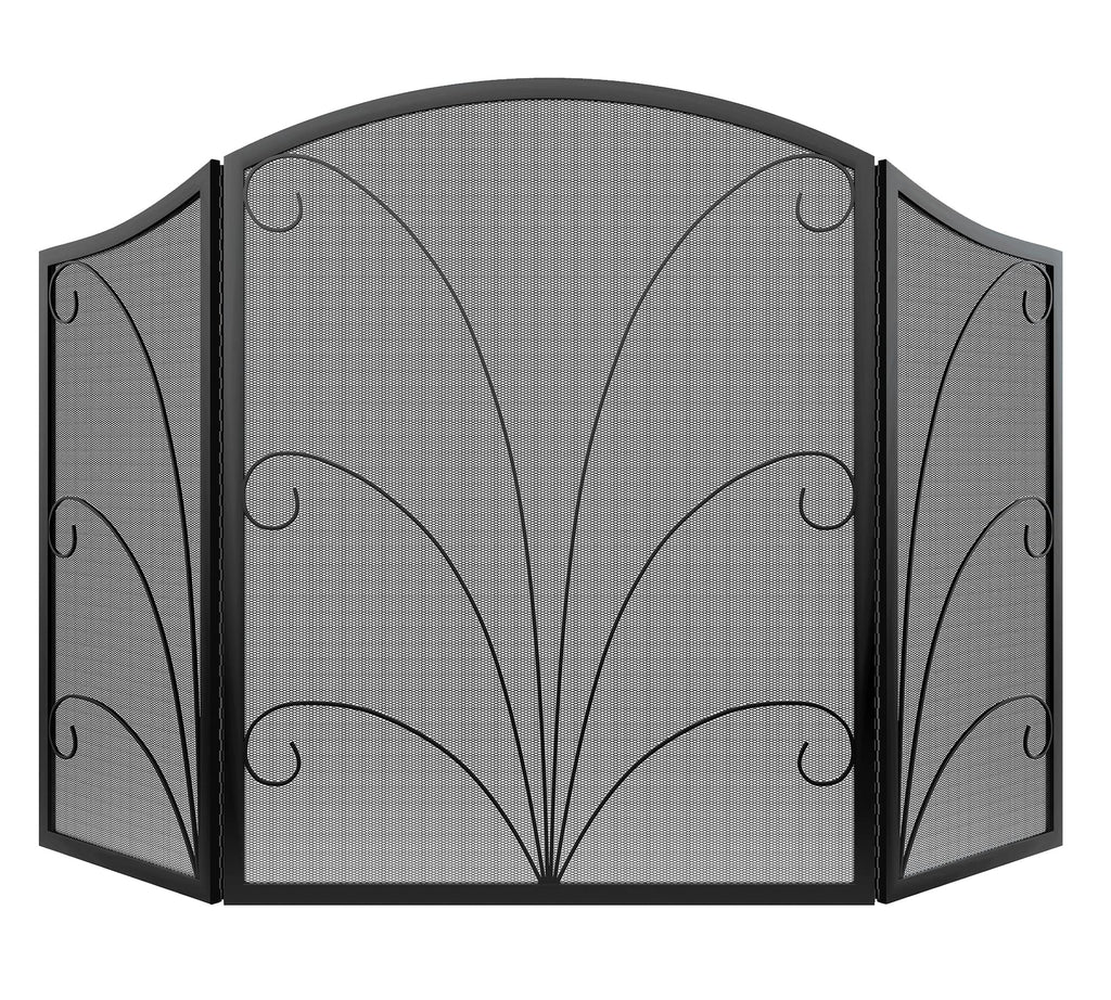 Arched Wrought Iron Fireplace Screen Z609